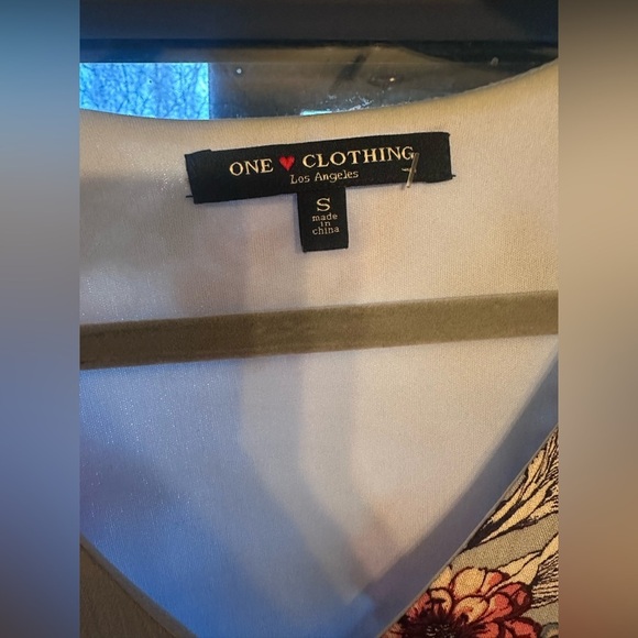 Tie Waist Cap Sleeve Floral Light Blue Dress Size Small - Picture 4 of 7